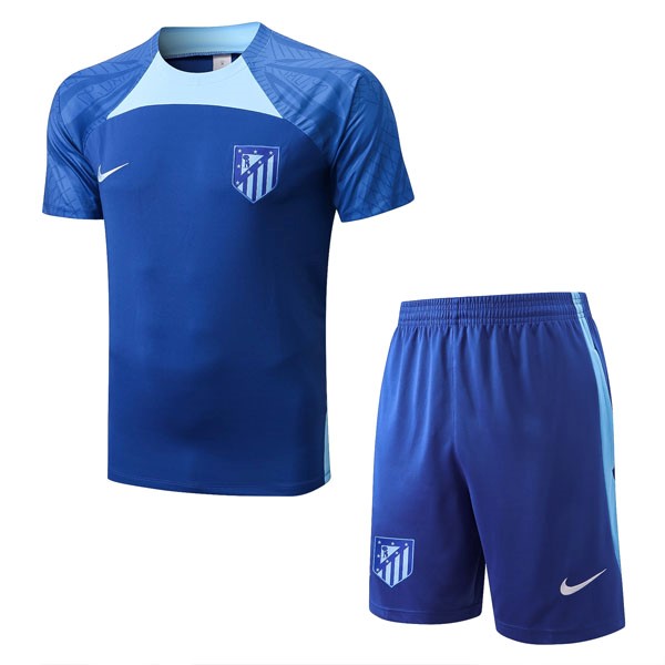 Camiseta Entrenamiento Atletico Madrid Conjunto Completo 2022 2023 Azul